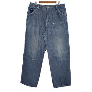 VTG Phat Farm Double Knee Skater Hip Hop Carpenter Jeans 38x34 Y2k Distressed